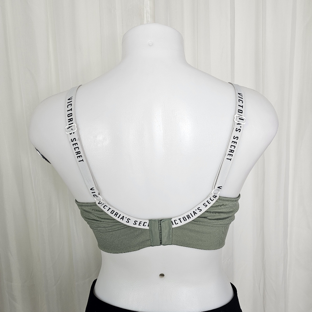 Victoria's Secret Wireless Bralette Sage Green Medium - Picture 3 of 7